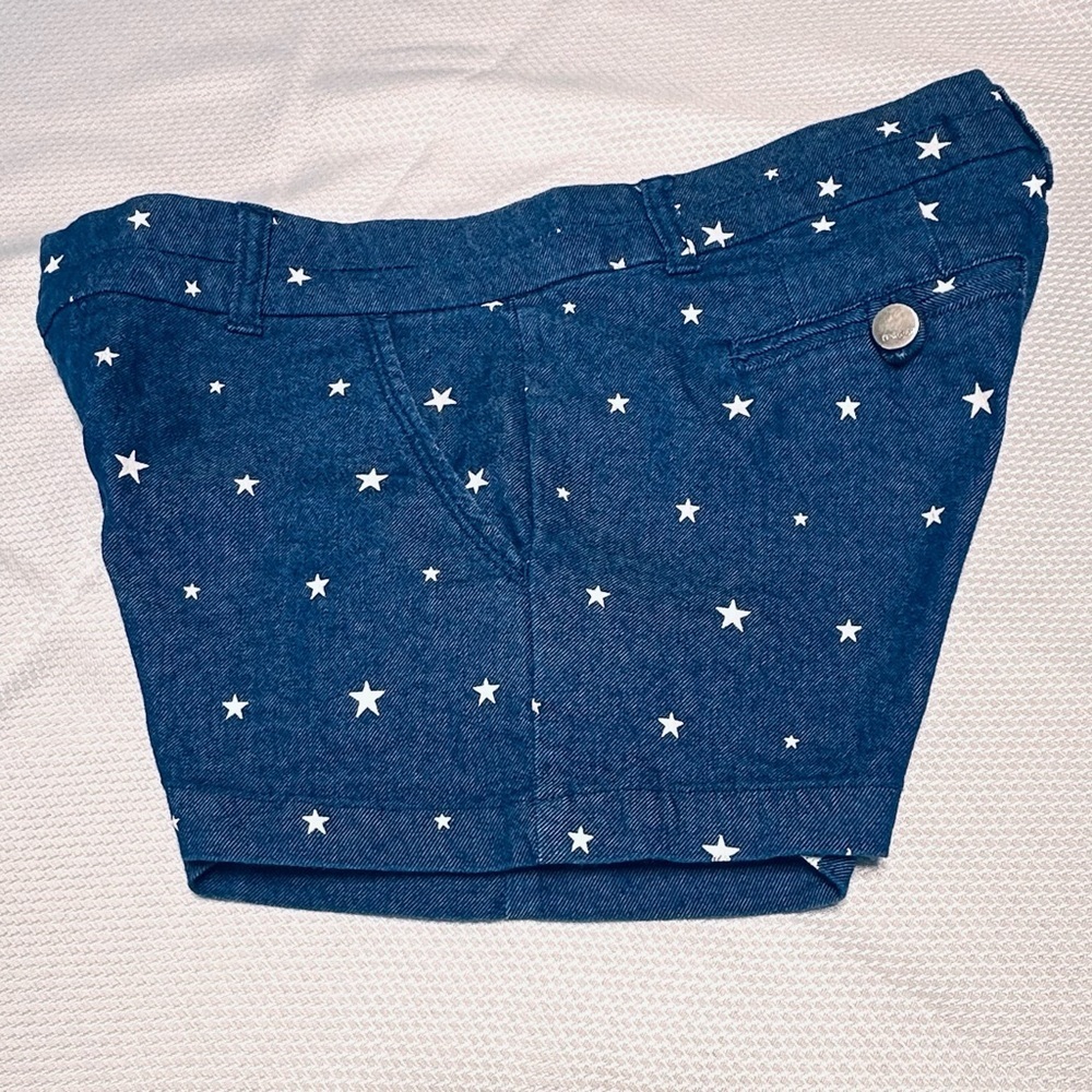 Harper Blue Jean Shorts with Tailored Fit - Picture 5 of 5